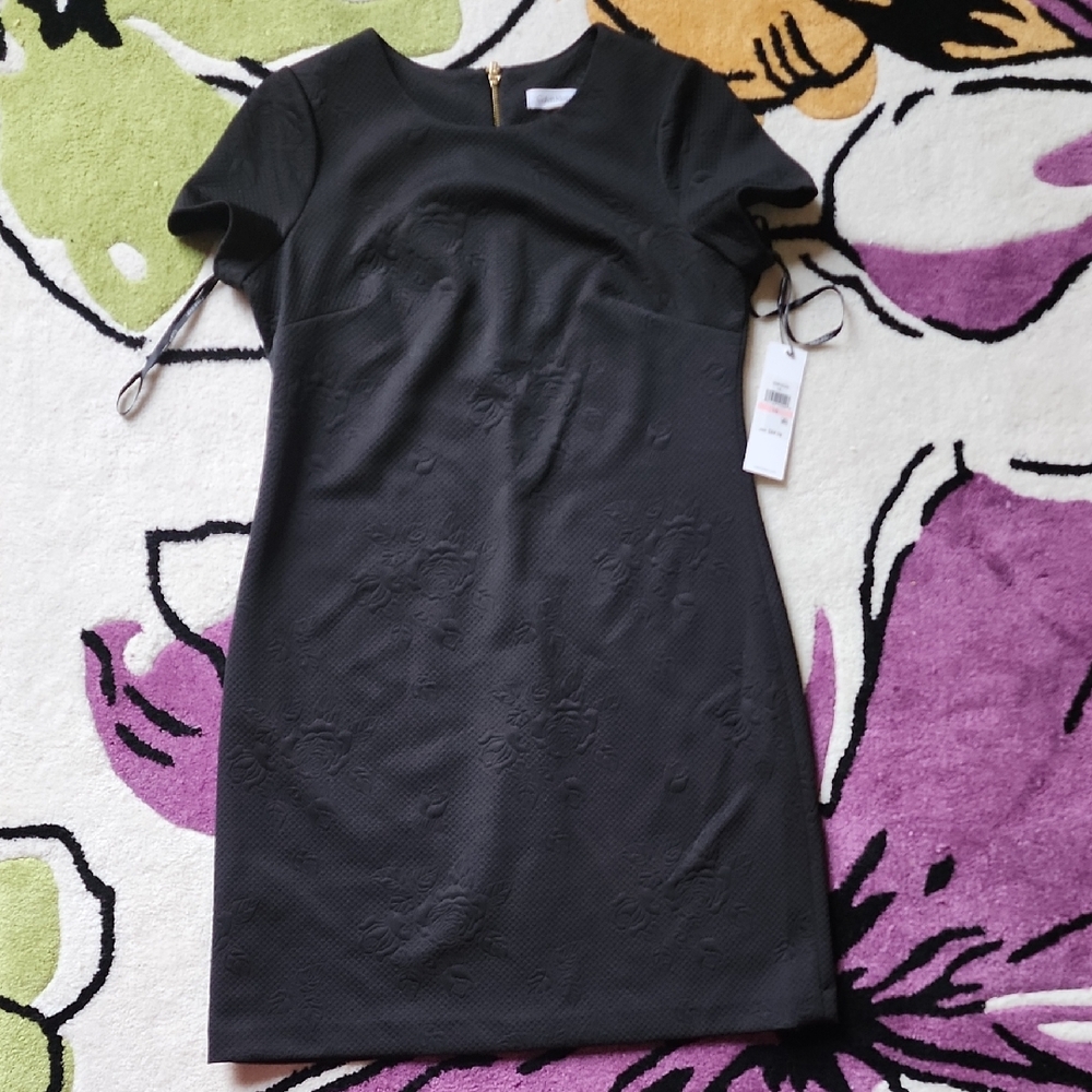 Calvin Klein Black Sheath Mini Dress